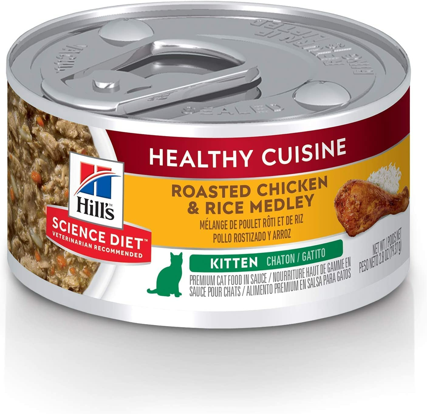 Lata Hill's Science Diet Gatito Healthy Cuisine Pollo y Arroz Lata Hill's Science Diet Gatito Healthy Cuisine Pollo y Arroz